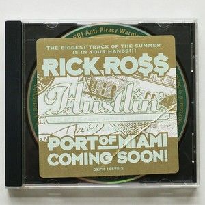 Rick Ross Hustlin' Promo CD Single 2006 Remix Jay-Z & Young Jeezy Port of Miami